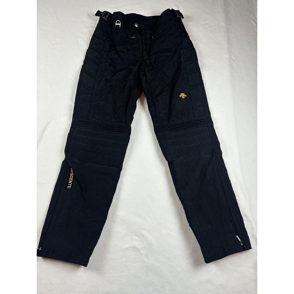 Descente Radipant‎ Mens Ski Pants Black Vintage Snow Trousers Size 34L D2-8563